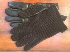 Black leather Driving Gloves