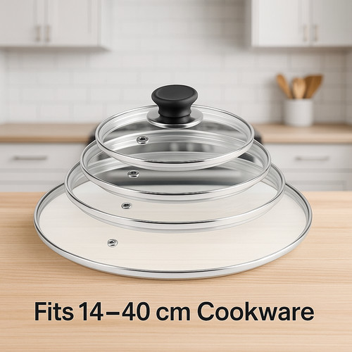 Glass lids saucepan wok - glass,