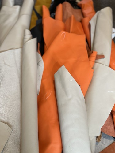 10kg premium leather offcuts - leather,