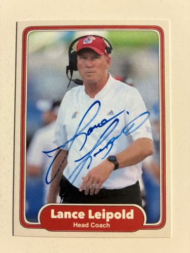 Lance leipold autograph kansas - autograph,