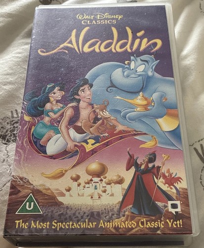 Aladdin vhs tape disney - aladdin,