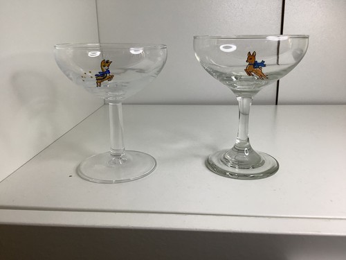 Babycham vintage glass - babycham,