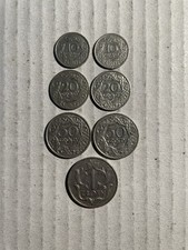 Poland 7 Coins 1923 and 1929 | 10 Groszy–1 Zloty | Interwar Lot