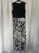 Lipsy Size 14 Black Animal