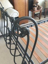 Ornate French Style Iron Day Bed 