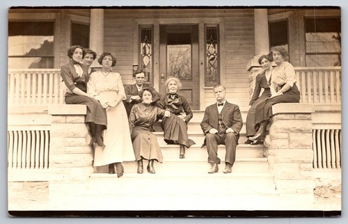 Rppc family photo - rppc,