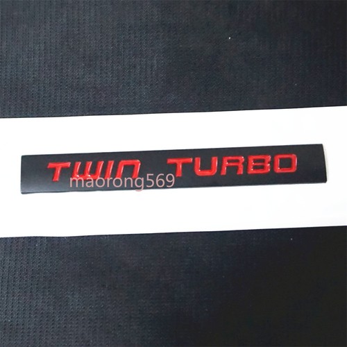 Matte black twin turbo red - 1x,