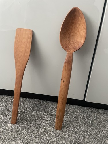 Giant olive wood spoon - giant,