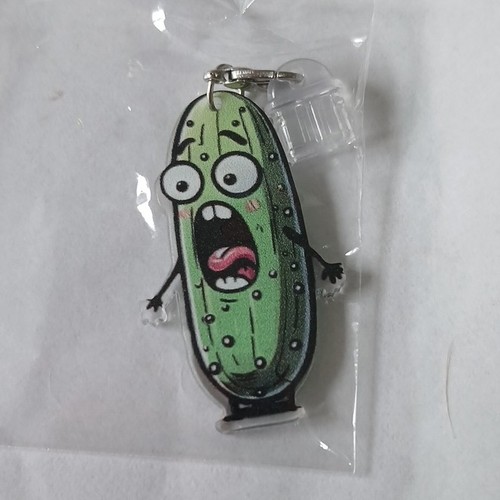 Green pickle cartoon - cartoon, character
