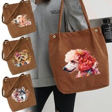 Women Corduroy Tote Handbag