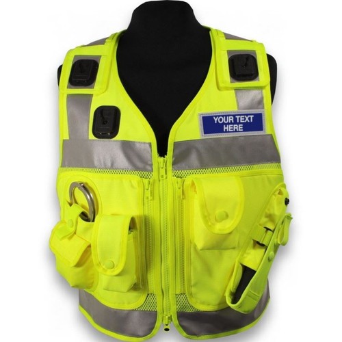 Vis duty vest with klick - hi-vis,