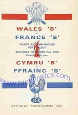 WALES B v FRANCE B - 2nd