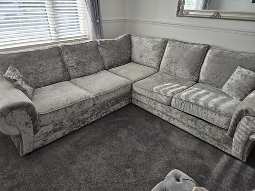 Corner sofa crush velvet - corner,