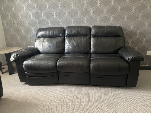 Leather recliner sofa seater - leather,