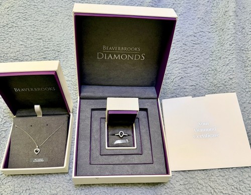 18ct white gold - white, pear