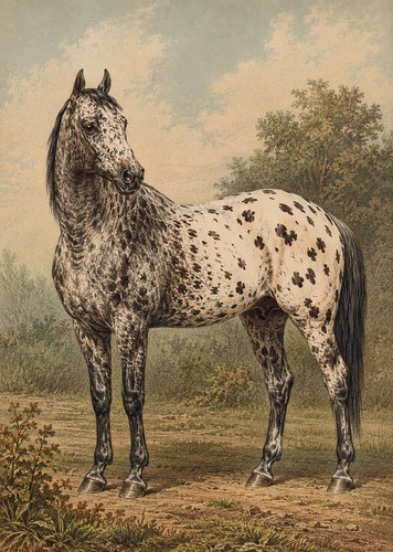 Appaloosa horse art print - horse,