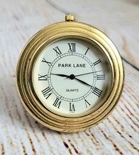 Park Lane Vintage 2000s Miniture Gold Coloured Pocket Watch Clock