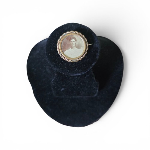 Vintage mourning brooch - mourning,