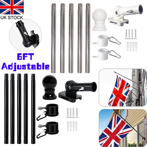 6ft adjustable flagpole flag - flagpole,