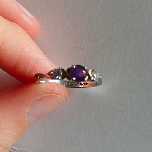 925 375 purple cubic - 925,