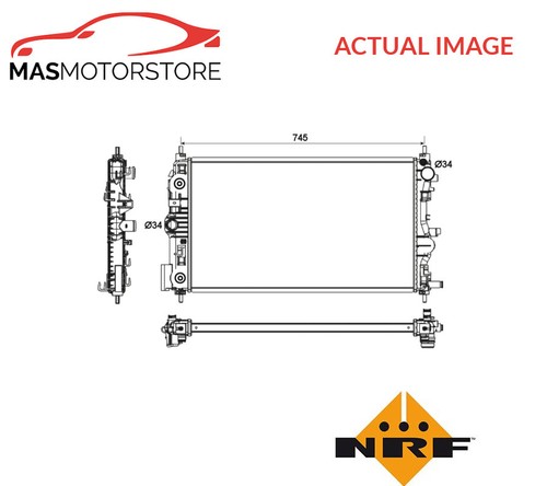 Engine cooling radiator nrf - radiator,