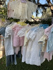 Vintage Baby infant Clothes Lot 25 pcs, some with maker tags.