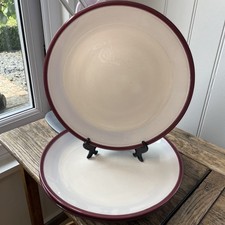 Denby Intro Raspberry Dinner Plates 28cm X3