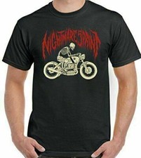 Cafe Racer Biker T-Shirt Mens Motorbike Motorcycle Nightmare Sprint TEE