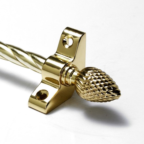 Polished brass stair rods - polished,