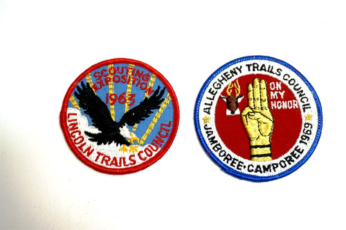 Vintage boy scout patches - x2,