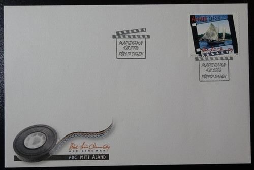 Stamp aland fishing - stamp, of