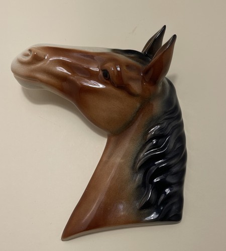 Bretby pottery horse - pottery, head