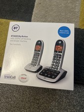 BT4600 Big Button Two Handsets With Docks And Chargers Good Condition. Boxed.