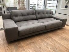 Large Habitat grey faux suede