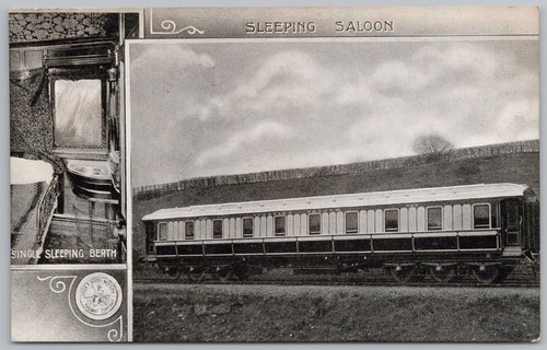 Railway sleeping saloon - l&nw,