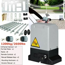 1200KG Sliding Electric Gate Door Opener Automatic Motor with 2 Remote Control