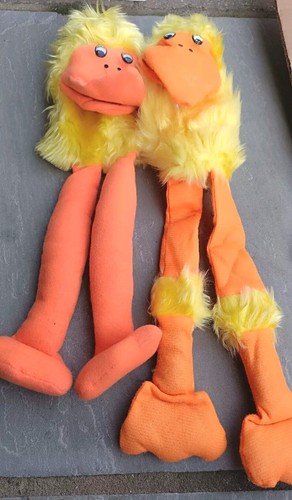 Vintage yellow emu - , birds
