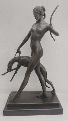 Art deco bronze diana - deco,