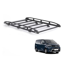 Toyota Proace Roof Rack for 2016+ Compact (L1) Tailgate - Rhino Black