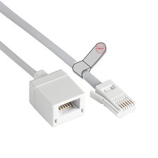 3m Short Telephone Extension Lead BT FULLY WIRED 6 Core Cable Male to Female