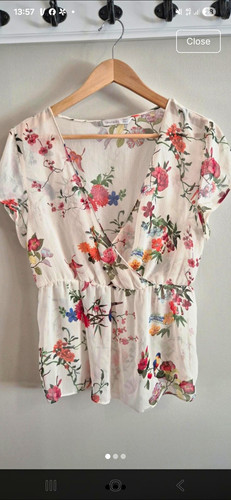 Zara women floral blouse - zara,