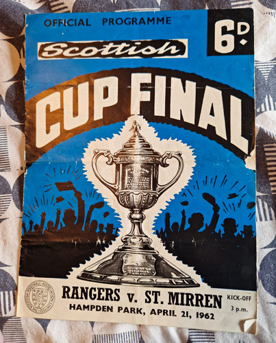 Scottish cup final programme - cup,
