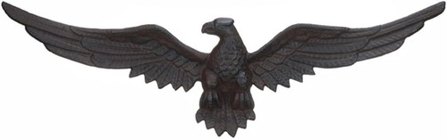 Cast iron eagle plaque - eagle,