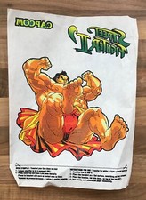 ORIGINAL VINTAGE CAPCOM "STREET FIGHTER II" E-HONDA - IRON ON T-SHIRT TRANSFER 