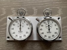 German Hanhart Stopwatch Set on a Dash Panel Dashboard Rally Timer 9