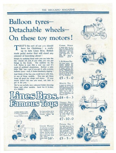 Old toy advertisment - for, 1926