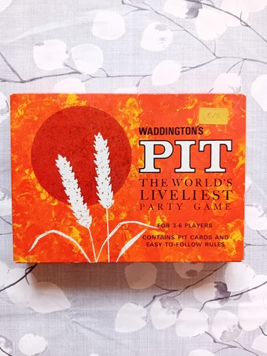 Vintage 1960s pit card game - card,