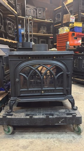 Large cast iron vintage stove - vintage,