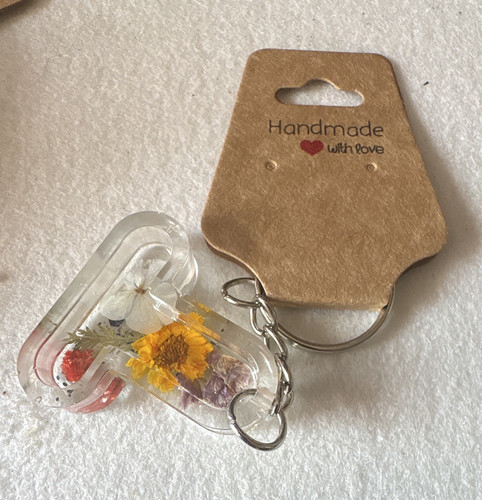 Handmade clear resin floral - clear,