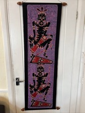 Vintage Batik Fabric Multicolor Wall hanging Decor Endro